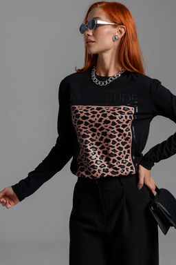 8541 Футболка с длинным рукавом женская