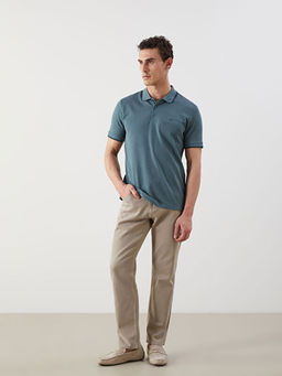 Polo Yaka K?sa Kollu Erkek Dokulu Ti??rt