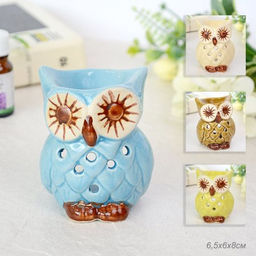 Аромалампа Сова 8 см / 32909 /уп 4/192/ (Голубой)