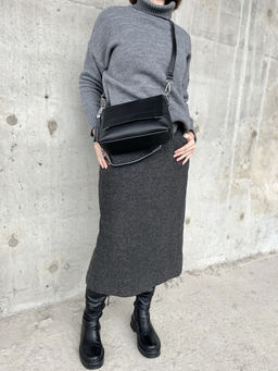 Женская кожаная сумка через плечо 8722-9 Блек - Sergio valentini фото 7