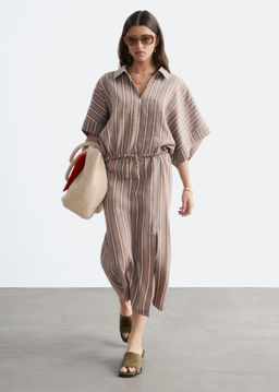 Camiseta recortada con cord?n de ajuste - H&m фото 3