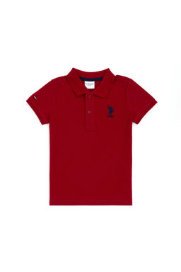 U. S. Polo Assn / Базовая футболка бордового цвета для мальчика