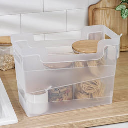 Контейнер для хранения Idiland, пластик, 10.5 л, 34×16×25 см, прозрачный