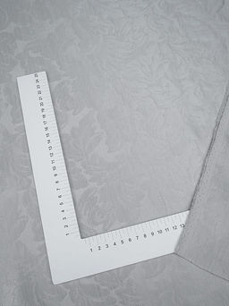 Лен с вискозой жаккард Севилья цв.серый металлик, ш.1.6м, лен-48%, вискоза-52%, 160гр/м.кв - Купава фото 5