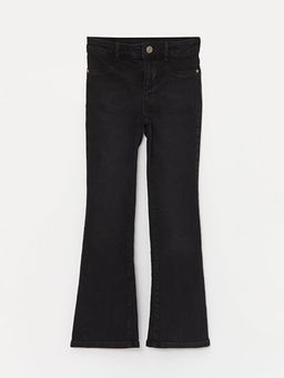 Basic ?spanyol Pa?a K?z ?ocuk Jean Pantolon