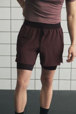 Pantal?n corto de doble capa con DryMove - H&m фото 6