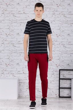 Брюки спортивные 
 3.MM078B-красный