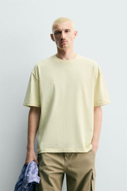 CAMISETA HEAVYWEIGHT B?SICA /03 / Amarillo claro
