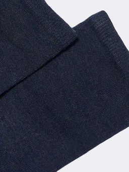 Цена за 5 пар! Высокие женские носки из шерсти и бамбука в оттенке темно-синий меланж т.синий меланж 291K-2190 - Mark formelle фото 4