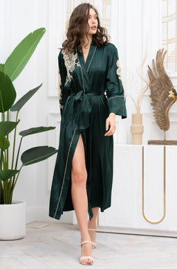Длинный запашной халат Mia-Amore