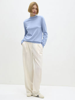 Conso/KTL 240711 - grey-blue Водолазка женская  фото 2