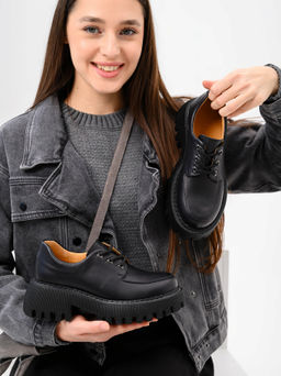 Туфли полуботинки 202.14728bl. Черный