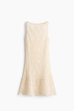 Vestido sin mangas efecto crochet