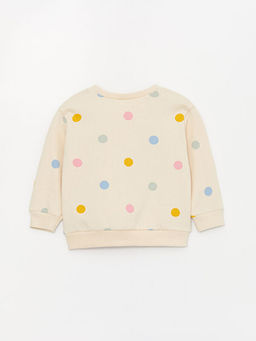 Bisiklet Yaka K?z Bebek Bask?l? Sweatshirt ve E?ofman Alt 2li - Waikiki фото 3