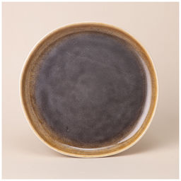 Цена за 6 шт. ТАРЕЛКА ЗАКУСОЧНАЯ 20,8 СМ, ЦВЕТ: КОРИЧНЕВЫЙ МАЛ.УП.=6ШТ