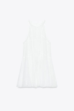 LACE HALTER DRESS - Zara фото 7