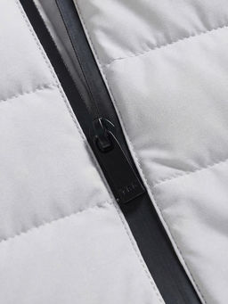 Куртка мужская удлинённая стёганая с капюшоном и графеновой подкладкой утеплитель тинсулейт