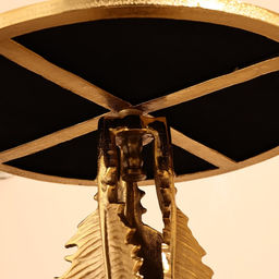 Столик кофейный, 46×46×52 см, алюминий, стекло