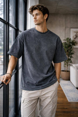 KM1878 Футболка (хлопок) ГРАФИТ