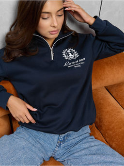 Свитшот "Молния" Синий Женский