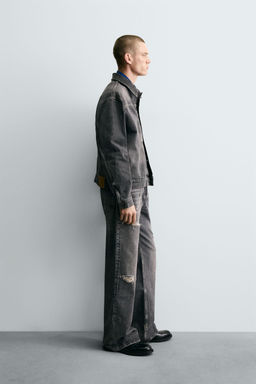WASHED-EFFECT DENIM JACKET - Zara фото 4