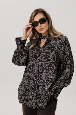 Рубашка ANELLI 1668 круги на воде фото 10