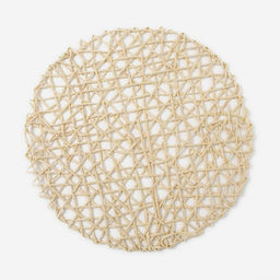 Салфетка сервировочная Доляна Трава, цв.бежевый, d 38 см  фото 3
