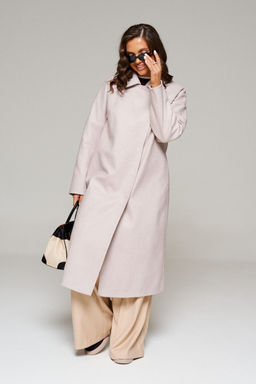 Пальто Beautiful Free 6227 бежевый