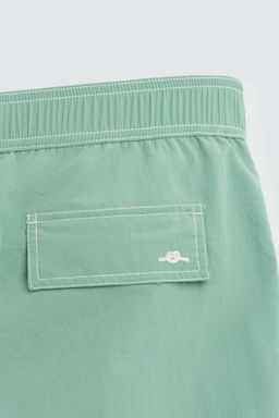 CONTRAST WASH MEDIUM SWIMMING TRUNKS - Zara фото 4