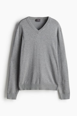 Jersey de punto fino con cuello de pico Slim Fit - H&m фото 4