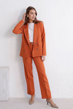 11728 Брюки со стрелками терракотовые - Martichelli фото 7