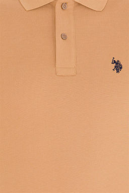 U. S. Polo Assn Мужская базовая футболка цвета поло светло-коричневого цвета - U.s. polo assn фото 12