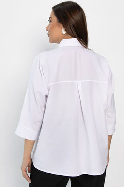 Рубашка Настасья (белая) Б14221-4М - Lt collection фото 3