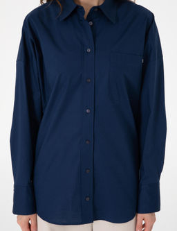Lacivert Oversize Uzun Kollu G_mlek - Pierre cardin фото 6