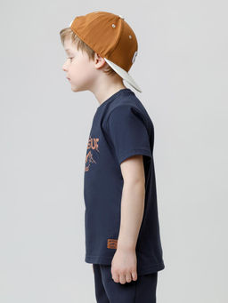 КР 302797/глубокий синий к620 фуфайка (футболка) для мал