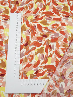 Штапель Яркий кураж цв.красный, ш.1.45м, вискоза-100%, 90гр/м.кв - Купава фото 10