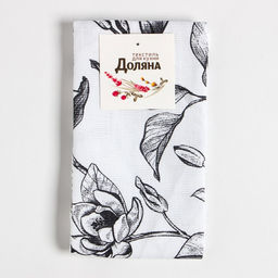 Цена за 2 шт. Дорожка Доляна Plant leaves, 40?146 см, 100% хлопок, рогожка 164 г/м?