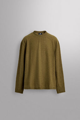 TEXTURED WOOL BLEND SWEATSHIRT - Zara фото 17