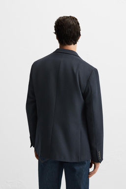 TEXTURED WOOL BLEND BLAZER - Zara фото 3