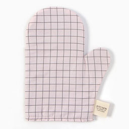 Варежка-прихватка Этель Клетка 20х28 см, 80% хл, 20% пэ, сатин 110 г/м2  фото 2