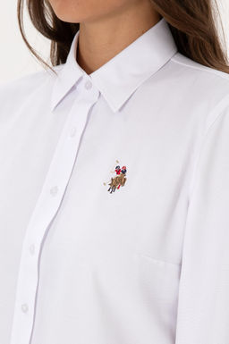 Kad_n Beyaz Uzun Kollu Basic G_mlek Sepette S_rpriz _ndirim - U.s. polo assn фото 7