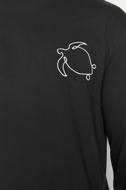 TRENDYOL MAN Yesil %100 Pamuk Regular Fit Nak?sl? Orme Buyuk Beden Pijama Tak?m? TMNAW24AI00004 - Trendyolmilla фото 15