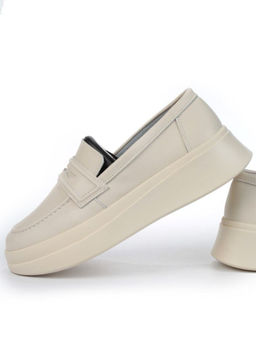 03-PDD171-2 BEIGE Полуботинки женские (натуральная кожа)