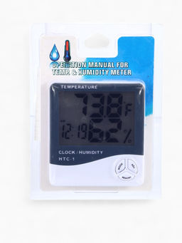 Часы - будильник электронные «Бируни», настольные, термометр, гигрометр, 10×10 см