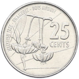 Монета 25 центов 2016 года Сейшелы