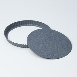 Форма для выпечки Доляна, d=28 см, съёмное дно, антипригарное покрытие, серая