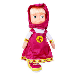 Кукла мягкая "М/ф Маша и Медведь. Маша" 22см, в пакете (V85833-22A, 380470) озвуч.