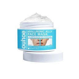 OUHOE Ночная увлажняющая маска для лица с гиалуроновой кислотой Hyalluronic Jelly Face Mask, 60гр - Sadoer фото 4