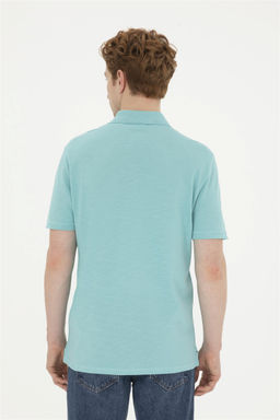 Мужская мятная футболка-поло - U.s. polo assn фото 5