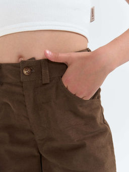 Брюки палаццо вельветовые Трюфель 7+ - Bungly фото 3